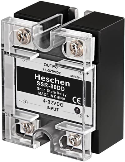DC/DC Solid State Relais voor 24-220VDC, 80A, 4-32VDC Input - Efficiënte Stroombeveiliging