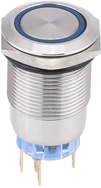 Allecto - Waterproof Button - Led Push Button - Zelfvergrendeling