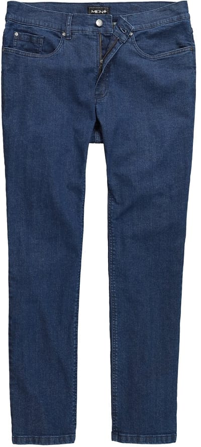 Men Plus - Heren - Jeans FLEXLASTIC® denim 5-pocket straight fit - Donkerblauw denim - Maat 54