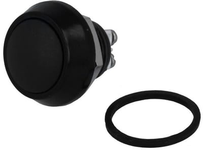 Push schakelaar - 12mm - SPST NO - max 36 Volt
