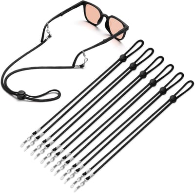 Praktische Brilband 6-Pack - Brilhouders voor om de Nek, Zonnebrilband voor Sporters - Brilkoord Lanyard, Voorkomt Glijden van Brillen, Accessoires voor Brillen en Zonnebrillen
