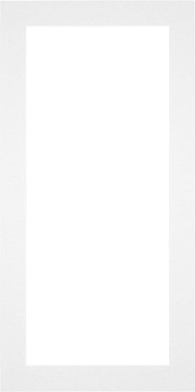 Passe-Partout Fotomaat 40x70 cm - Lijstmaat 45x80 cm - Wit - Museumkarton - Fotolijst niet inbegrepen