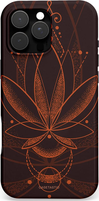 Casetastic Hoesje Geschikt voor Apple iPhone 16 Pro Max Magsafe - Stijlvolle Beschermende Duo-layer Case - Lotus Groei
