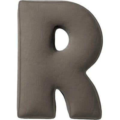 Kussen letter r Yellow Tipi Posh Velvet