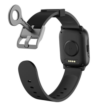 mijnSOS-horlogeband-Sleutel-Slot-22mm-Universeel-Dementie-Zwart-Afsluitbaar- Voorkomt afdoen- Comfortabel