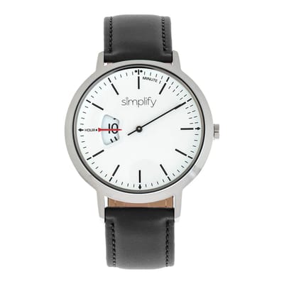Vereenvoudig het 6500 horloge met leren band