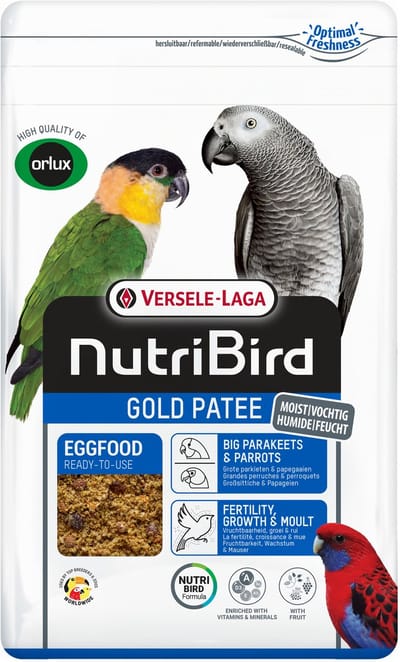 Versele-Laga Nutribird Gold Patee Grote Parkieten En Papegaaien - Vogelvoer - 10 kg