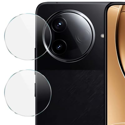 IMAK Camera Lens Protector - Geschikt voor Xiaomi Poco F7 Pro / F7 Ultra Camera Lens Protector - IMAK 9H Tempered Glass Duo-Pack - Transparant