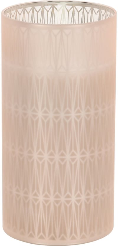 Home & Styling luxe LED kaars - in glas - warm wit - D7,5 x H15 cm - Stompkaarsen - Sfeer kaarsen