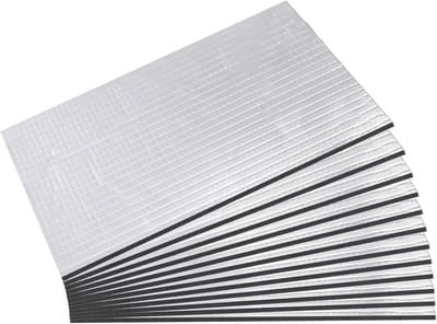 Auto Isolatie Mat - 12 stuks - Isolatiematten voor auto - geluidsisolatie - Zelfklevend - Anti-Geluid & Warmte Demper - Interieur Accessoire - Voor gebruik in kofferbakken, motorkappen, deuren, enz - Waterdicht (5mm) - 40x25cm