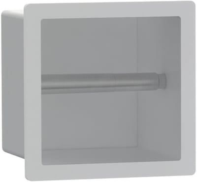 FugaFlow Eccelente Acces Toiletrolhouder - inbouw- 17.3x17.3x8.7cm - Mat wit -