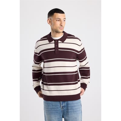 America Today Kelvin Polo Burgundy Maat: L | Longsleeves Outlet | Heren | Bordeaux