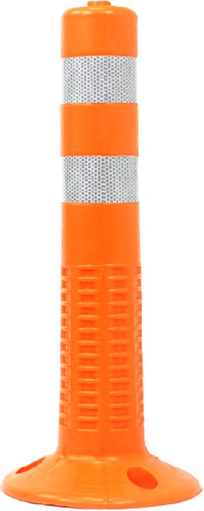 Flexibele kunststof paal - Oranje - x x 450 mm- - Polyvinylchloride (PVC) - - Voor binnen & buiten