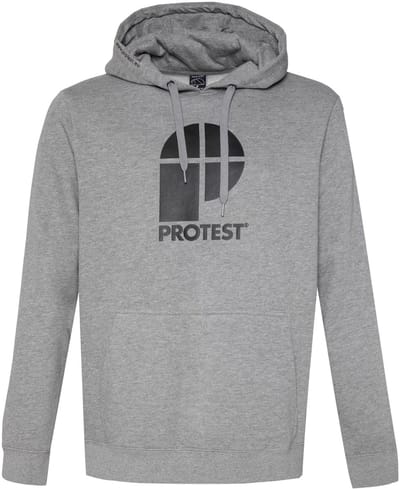 PROTEST - classic logo hoody men - Hoodie heren - Grijs
