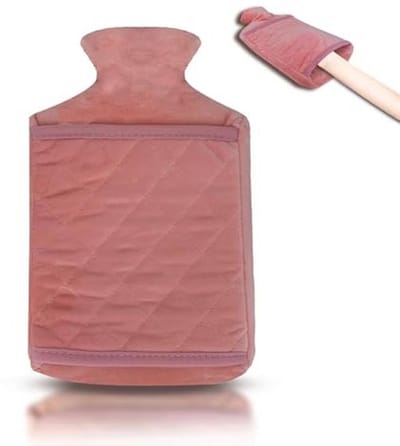 Warmwaterkruik 2,0 liter met knuffelzachte hoes - Lekvrij en ideaal voor pijnverlichting