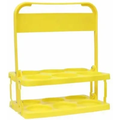 Pvc Flessenhouder Basic 6uds Voor 6 Flessen 750 Ml Amarillo ÚNICA