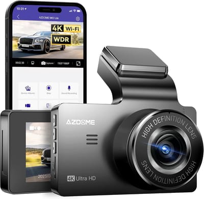 AZDome M63 Lite 1CH dashcam - Ultra 4K resolutie - Wifi - Parkeermodus - 3,0 inch IPS lcd - dashcam voor auto