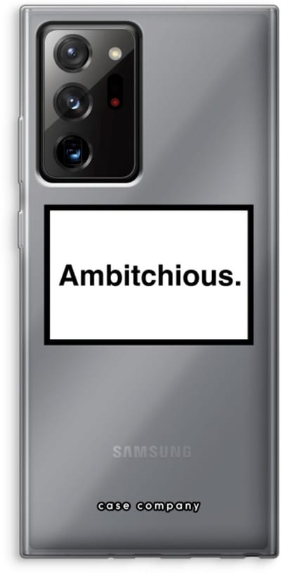 Case Company® - Hoesje geschikt voor Samsung Galaxy Note 20 Ultra / Note 20 Ultra 5G hoesje - Ambitchious - Soft Cover Telefoonhoesje - Bescherming aan alle Kanten en Schermrand
