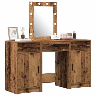 vidaXL - Kaptafel - Bruin - 50 - x - 41 - x - 135 - cm - Bewerkt - hout