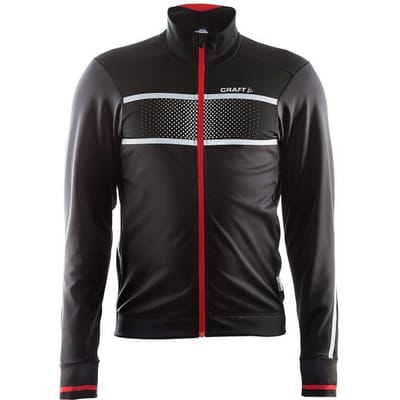 Craft Glow fietsjack - Maat M - zwart/rood heren