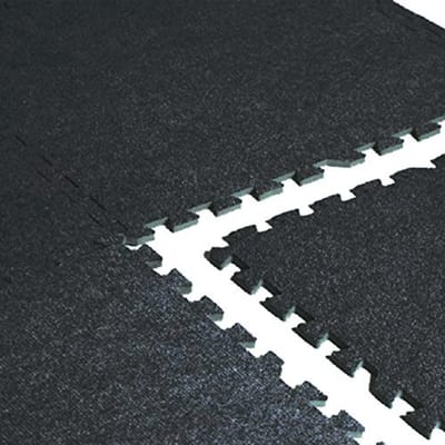 Puzzelmat 24" x 24" met tapijttextuur voor fitness en oefeningen - 6 stuks