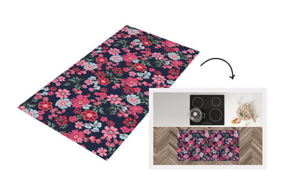 Keukenloper - Loper keuken - Bloemen - Flora - Roze - Bloesem - Patronen - 120x60 cm - Keukenloper vinyl