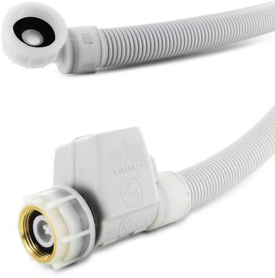 Dailygoods- Aquastop toevoerslang 1,5 m - Wasmachine - Watertoevoerslang - Aansluitingen recht/hoek - Maximaal 60 °C - 10 bar druk