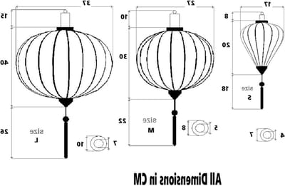 Zijden Bamboe Lantaarn - Oosterse Decoratie - Huis Verlichten - Handgemaakt - Medium - Oranje