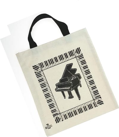 Boodschappentas Vleugel/Pianotoetsen, wit
