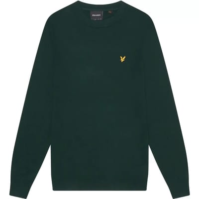 Ronde hals trui van merinowol katoen Lyle & Scott