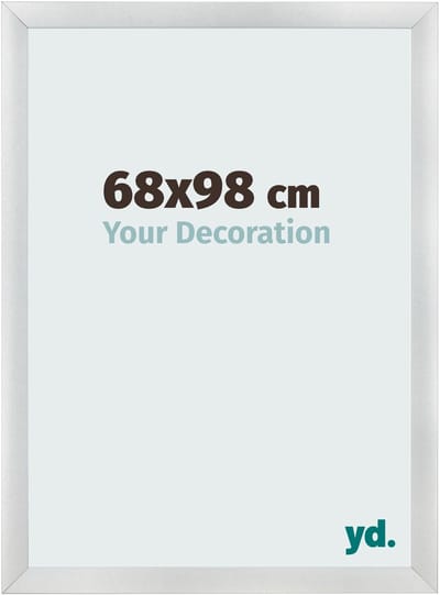 Your Decoration - Fotolijst 68x98 cm - MDF - Zilver Mat - Pisa