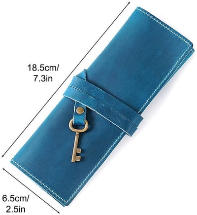 Dailygoods- Pencil Roll Handgemaakt - Lederen Organizer - Potlood Houder - Tekening Accessoire - Kunstenaars Benodigdheden - Duurzaam Materiaal - Potloodetui