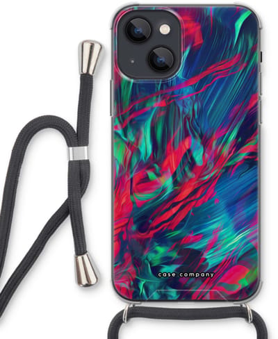 Case Company® - Hoesje met koord geschikt voor iPhone 13 mini hoesje met Koord - Pilgrims Of The Sea - Telefoonhoesje met Zwart Koord - Bescherming aan alle Kanten en Over de Schermrand