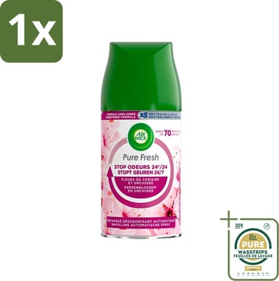 1 x Air Wick Freshmatic Max Pure Fresh Cherry Blossom & Orchid 250 ml- Aziatische Kersenbloesem - Luchtverfrisser - Geurverspreider - Geur - Geurstop