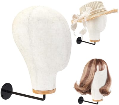 Dailygoods - Mannequin Hoofd Pruik Houder voor Muurdisplay en Hoeden