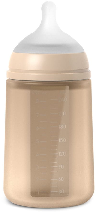 Suavinex Colour Essence Fles - Medium Flow - 240ml - Silicone - Beige
