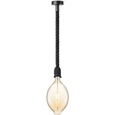 Home sweet home hanglamp Leonardo zwart Oval - amber