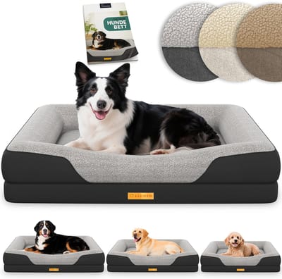 ELONEO Orthopedisch Hondenbed – M – Zwart
