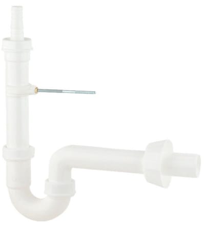 KIRCHHOFF KS Buissifon Voor Wasmachine - Wit - 1 1/2" x 40 mm - Met 3/4" Apparaataansluiting