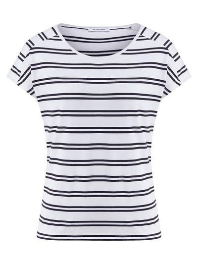 Shirt ronde hals Van Peter Hahn wit