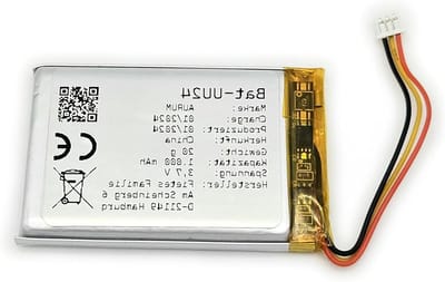 Vervangende Accu - Babyfoon Batterij - Babyfoon Gebruik - Oplaadbaar Lithium-polymeer - 1100 mAh - Zwart