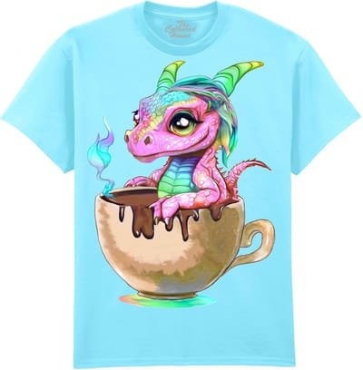 Draak Cappuccino Dragon The Coloured House T-shirt M