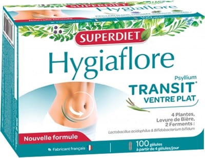 Superdiet Hygiaflore Transit Ventre Plat 100 Capsules