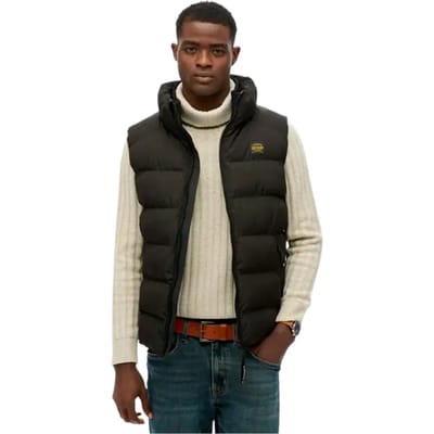 Superdry Essential mouwloze gewatteerde jas voor heren