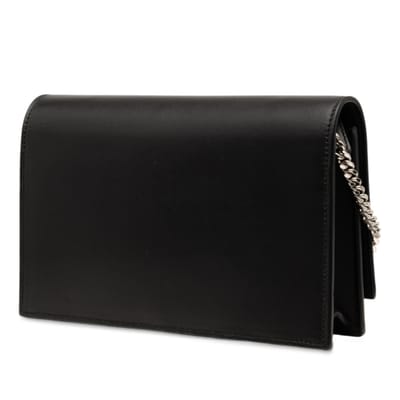 Tweedekans Calfskin Cloud Star Applique Classic Monogram Kate Tassel Wallet On Chain