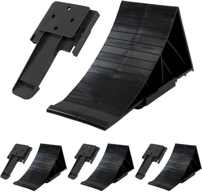TRUTZHOLM - Wielkeg met Houder - Set van 4 - 22 x 12 x 9 cm - Belastbaar tot 3 Ton - Remwig voor Camper & Aanhanger
