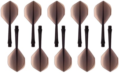 Dailygoody - Geïntegreerde Dart Schachten - Duurzaam Plastic - Set van 10 - Zwart - Perfect voor Dartspel - Geschikt voor competitie en recreatie