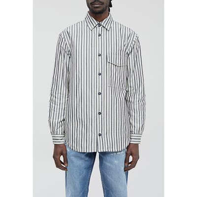 Closed  Men Relaxed Button Down Shirt Dark Night Maat: XL | Casual Overhemden Outlet | Heren | Wit