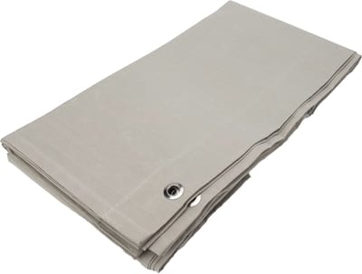 Harmonica schaduwdoek waterdicht 290x300 cm breed Lava White - Exclusief Bevestigingsmateriaal