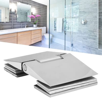 Dailygoods- Deurklem 304 Roestvrij Staal - Douchedeurscharnier - Scharnier voor Glazen Deur - Geschikt voor 8-12 mm Glas - Inclusief Accessoires - Gewicht 532g